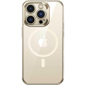 Benks iPhone 14 Pro Uyumlu Magsafe Özellikli Cam Yüzey Ekran Koruyuculu Electroplated Kapak Kılıf
