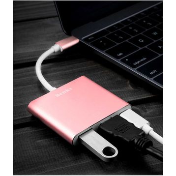 Benks U19 Type-C to 3 in 1 Adapter (Usb 3.0+HDMI+Type-c)
