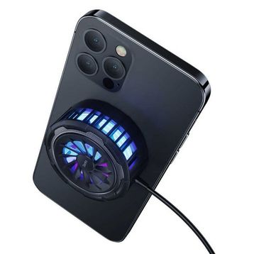 Benks W07 2in1 Magnetic Rgb Telefon Soğutucu Fan Magsafe Siyah 15 W Kablosuz Şarj Aleti