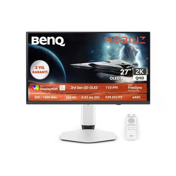 BenQ Mobiuz EX271QZ 27 inç 500Hz 0.03ms 2K OLED Oyuncu Monitörü