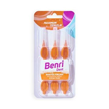 Benri 0,45 mm 6 Adet Dent Arayüz Fırçası