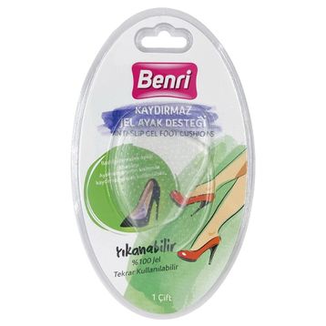 Benri 1 Çift Kaydırmaz Jel Ayak Yastığı
