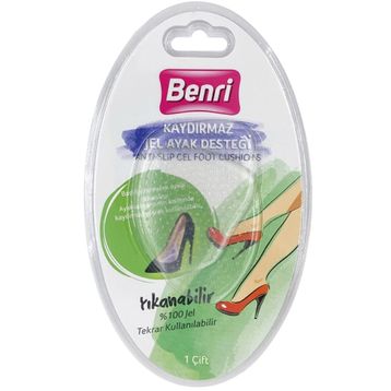 Benri 1 Çift Kaydırmaz Jel Ayak Yastığı