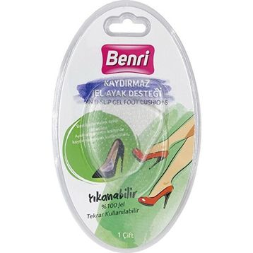 Benri 1 Çift Kaydırmaz Jel Ayak Yastığı