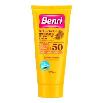 Benri 100 ml SPF50 Güneş Parıltılı Losyon