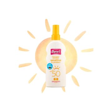 Benri 150 ml SPF50 Hassas Koruma Güneş Spreyi