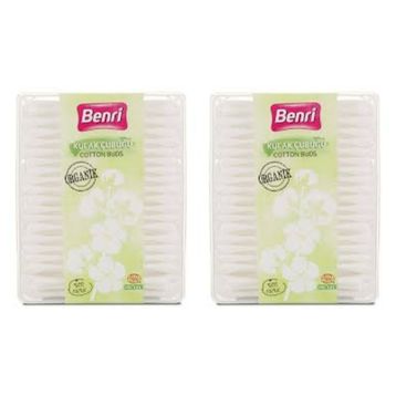 Benri 200 Adet Organik Kulak Temizleme Çubuğu