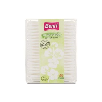 Benri 200 Adet Organik Kulak Temizleme Çubuğu