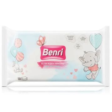 Benri 50'li Bebek Islak Mendil