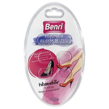 Benri 6 Adet Koruyucu Jel Ayak Pedi
