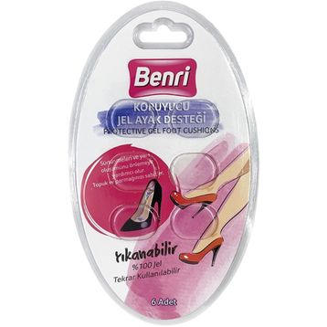 Benri 6 Adet Koruyucu Jel Ayak Pedi