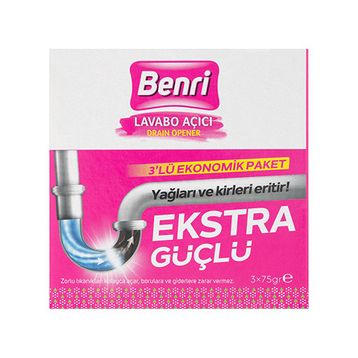 Benri 75 gr Granül Lavabo Açıcı (3 adet)