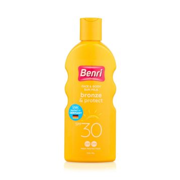 Benri Bronzluk Koruma 30SPF 150 ml Güneş Sütü