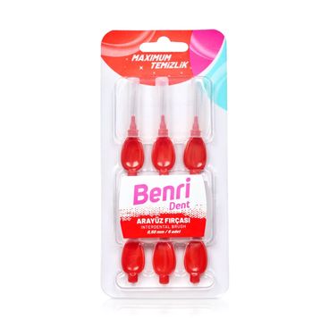 Benri Dent Kırmızı 0.50 mm Arayüz Fırçası