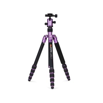 Benro MEFOTO A-1350Q1P Road Trip Aluminum Travel Purple Tripod Kit