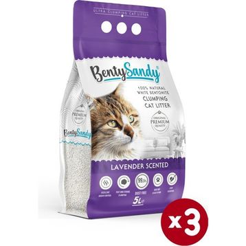 BentySandy Lavanta Kokulu 3x5 lt Kedi Kumu