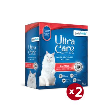 BentySandy Ultra Care Series Büyük Uzun Tüylü 8x2 lt Kedi Kumu