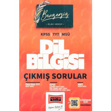 Benzersiz Dil Bilgisi Çıkmış Sorular KPSS-TYT-MSU 2007-2022 - Yargı Yayınları