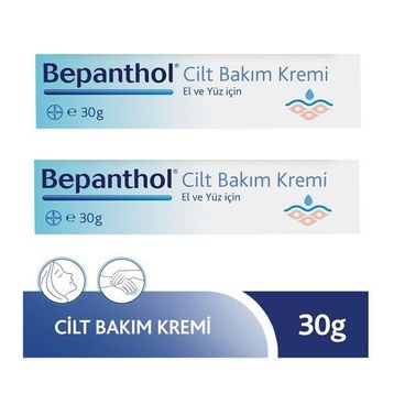 Bepanthol 2x30 gr El Ve Yüz İçin Nemlendirici Cilt Bakım Kremi