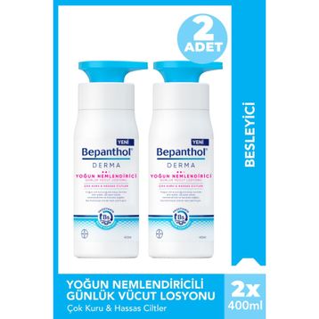 Bepanthol Derma Yoğun Nemlendirici 2x400 ml Vücut Losyonu