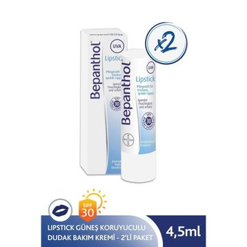 Bepanthol Lipstick SPF30 2x4.5 gr Dudak Kremi