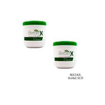 BerberX 650 ml 2 Adet Btiki Özlü Kil Maskesi