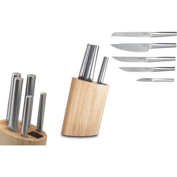 Berghoff Essentials Gümüş 6 Parça Bloklu Bıçak Seti