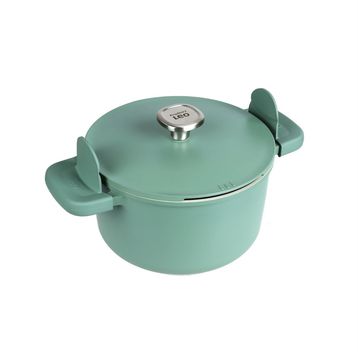 BergHoff Leo Phantom 24 cm Forest Green Yapışmaz Kapaklı Yeşil Derin Tencere
