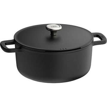 Berghoff Leo Phantom Siyah 28 cm Yapışmaz Kapaklı Sote Tavası
