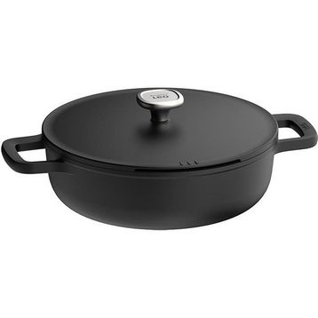 Berghoff Leo Phantom Siyah 28 cm Yapışmaz Kapaklı Sote Tavası