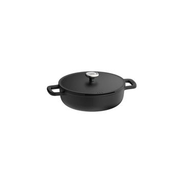 Berghoff Leo Phantom Siyah 28 cm Yapışmaz Kapaklı Sote Tavası