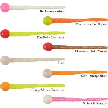 Berkley Glow Orange Silver 8 cm / 13'lu Powerbait Floating Mice Tails Sahte Yemi