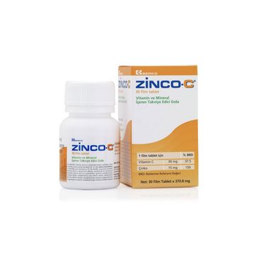 Berko İlaç Zinco C 15 mg 30 Tablet