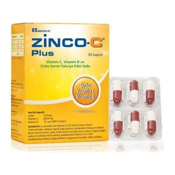 Berko İlaç Zinco-C Plus 30 Kapsül