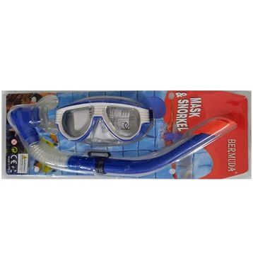 Bermuda Maske Mavi Şnorkel Set