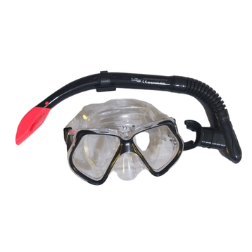 Bermuda Maske Siyah Şnorkel Set