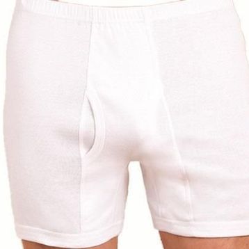 Berrak 1010 Beyaz Ribana Erkek Boxer