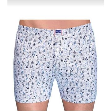 Berrak 1053 Desenli %100 Pamuklu 4'lü Paket Çoklu Erkek Boxer