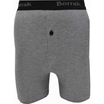 Berrak 1059 Likralı Düğmeli 3'lü Gri Erkek Boxer