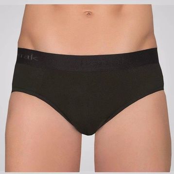 Berrak 1071 Beli Lastikli Pamuklu 3'lü Siyah Erkek Slip Külot