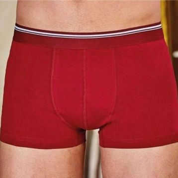 Berrak 1097 Likralı Düz 3'lü Bordo Erkek Boxer