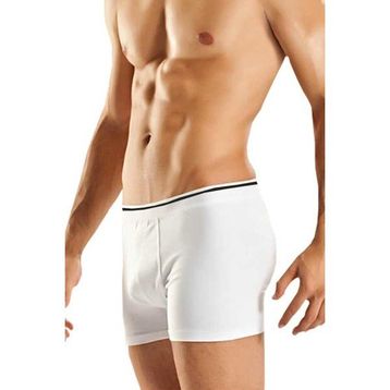 Berrak 1097 Likralı Penye Beyaz Erkek Boxer
