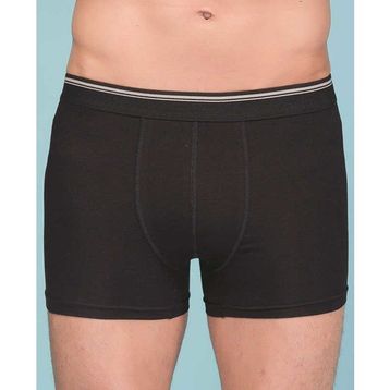 Berrak 1097 Likralı Penye Siyah Erkek Boxer