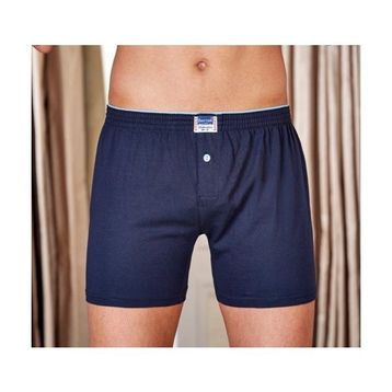 Berrak 1099 Düğmeli Penye 3'lü Lacivert Erkek Boxer