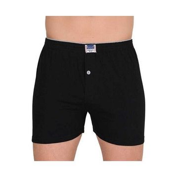 Berrak 1099 Düğmeli Penye 3'lü Siyah Erkek Boxer