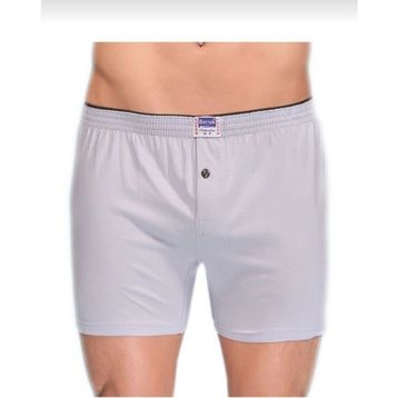 Berrak 1099 Penye Şort 10'lu Gri Erkek Boxer