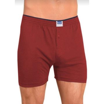 Berrak 1099 Penye Şort 3'lü Bordo Erkek Boxer