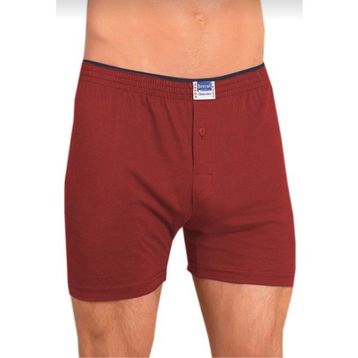 Berrak 1099 Penye Şort 6'lı Bordo Erkek Boxer