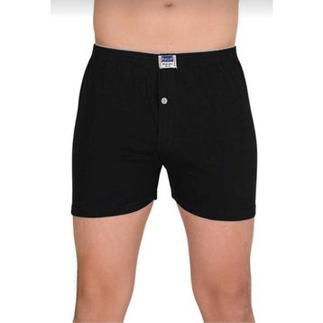 Berrak 1099 Penye Şort 6'lı Siyah Erkek Boxer