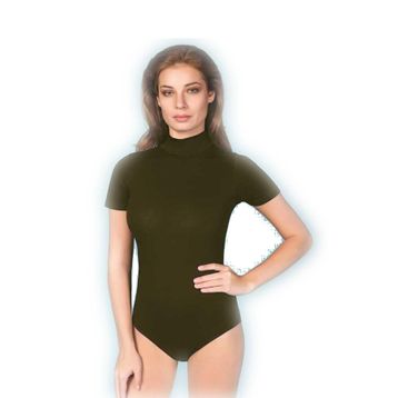 Berrak 2054 Likralı Balıkçı Yaka Yarım Kol Çıtçıtlı Body